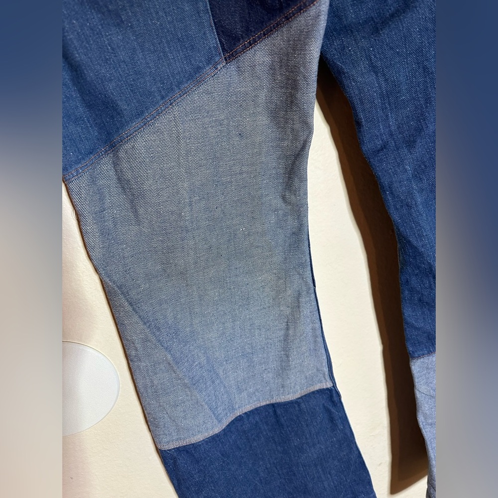 Rare Vintage 70’s Outerlimits Patchwork Flare Jea… - image 8